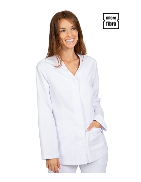 BLUSA MUJER MICROFIBRA BOTONERA OCULTA M/L