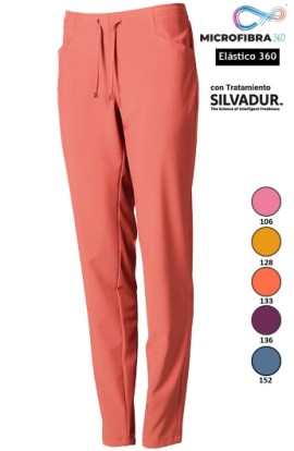PANTALONI IN MICROFIBRA ELASTICA DONNA