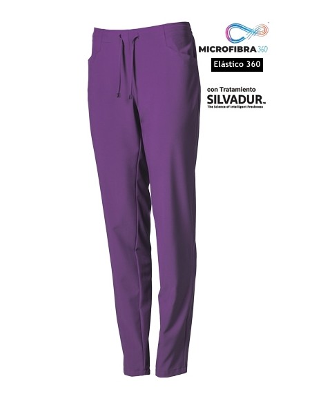 PANTALONI IN MICROFIBRA ELASTICA DONNA