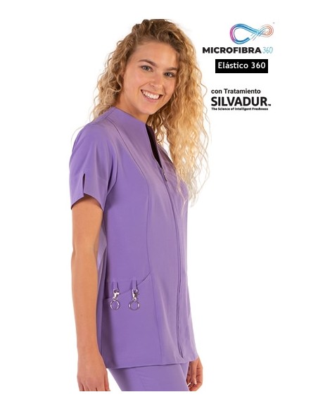 CASACA CREMALLERA MICROFIBRA ELASTICA MUJER