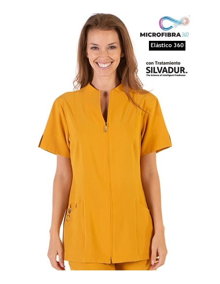 CASACA CREMALLERA MICROFIBRA ELASTICA MUJER