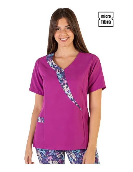 GIACCA MICROFIBRA M/C DONNA FLOREALE