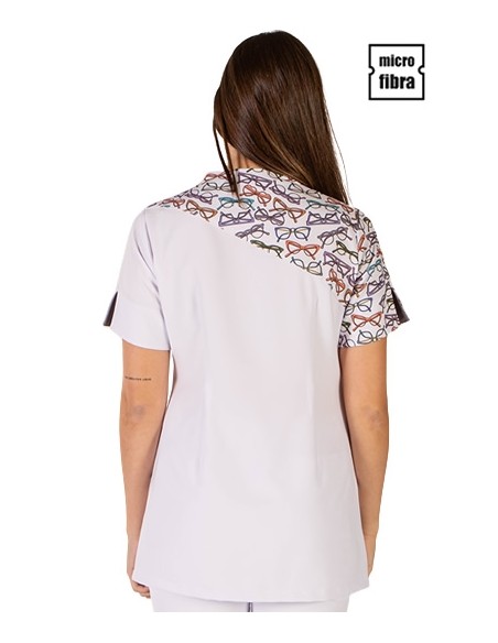GIACCA MICROFIBRA OCCHIALI COLORATI  M / C  DONNA
