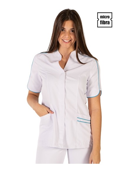 CASACA MUJER MICROFIBRA RIBETE M/C