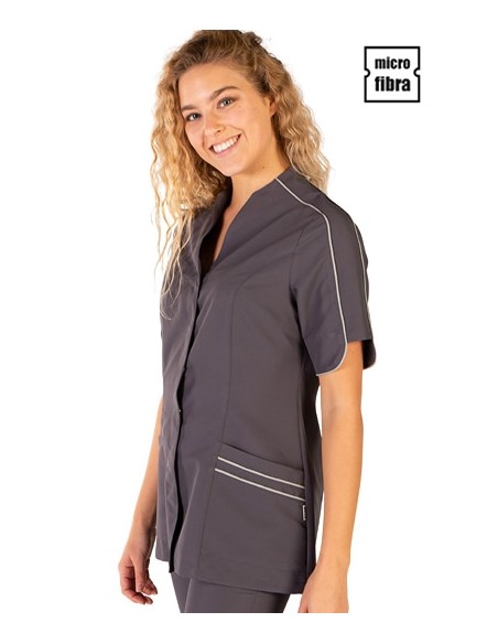 GIACCA DONNA MICROFIBRA RIBETE  M/C