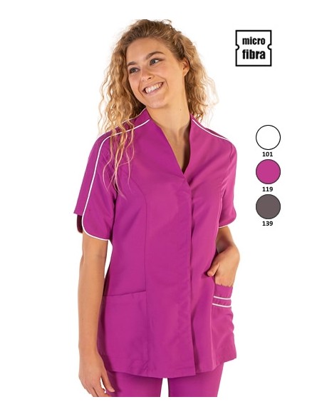 GIACCA DONNA MICROFIBRA RIBETE  M/C