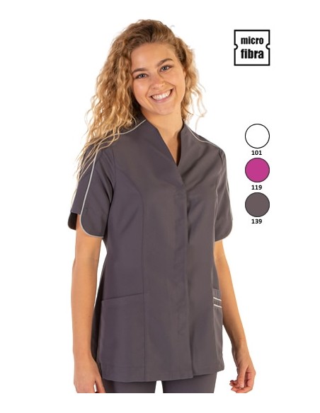 GIACCA DONNA MICROFIBRA RIBETE  M/C