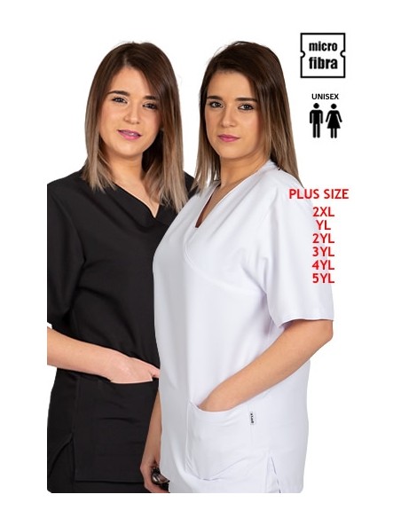 BLUSA MICROFIBRA TALLAS EXTRA UNISEX M/C