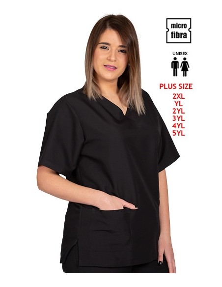 BLUSA MICROFIBRA TALLAS EXTRA UNISEX M/C