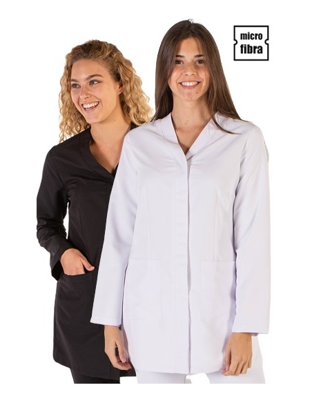 CAMICIA MICROFIBRA CHIUSURA CENTRALE DONNA M/L