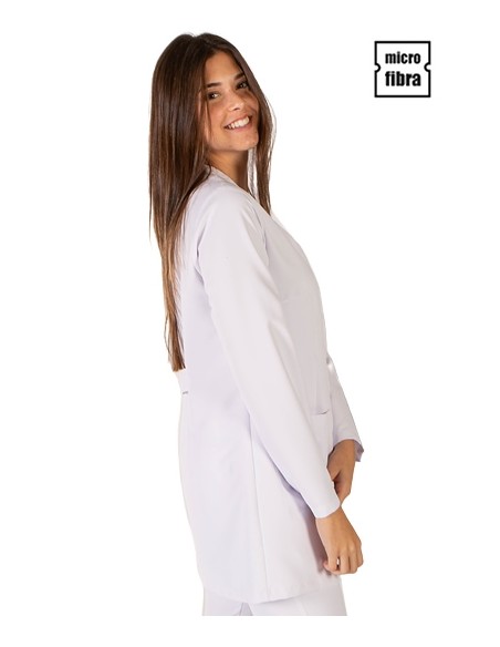 CAMICIA MICROFIBRA CHIUSURA CENTRALE DONNA M/L