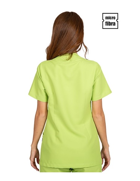 CHAQUETA MUJER MICROFIBRA CORCHETES METÁLICOS M/C