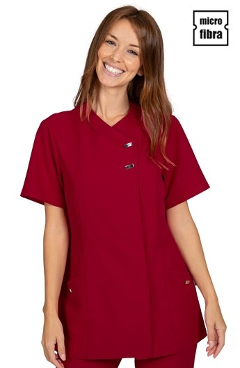 CHAQUETA MUJER MICROFIBRA CORCHETES METÁLICOS M/C