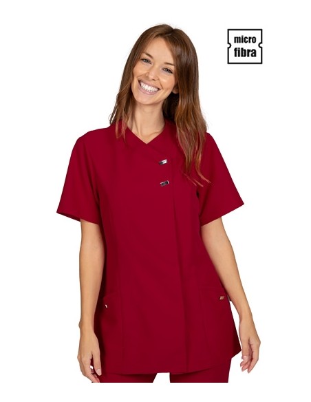 CHAQUETA MUJER MICROFIBRA CORCHETES METÁLICOS M/C