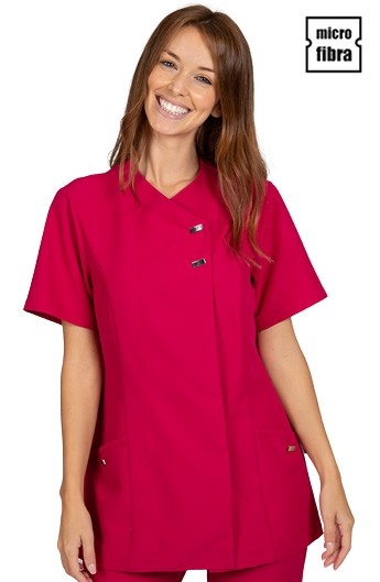 CHAQUETA MUJER MICROFIBRA CORCHETES METÁLICOS M/C
