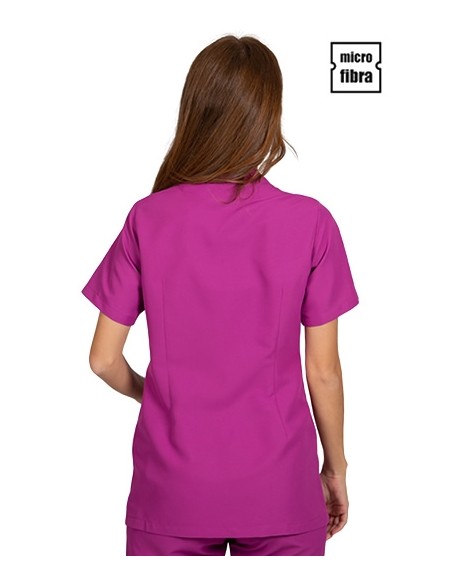 CHAQUETA MUJER MICROFIBRA CORCHETES METÁLICOS M/C