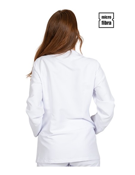 CHAQUETA MICROFIBRA CORCHETES METAL M/L MUJER