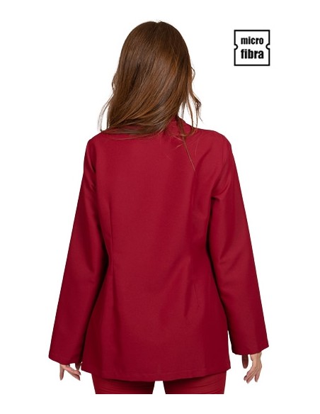 CHAQUETA MICROFIBRA CORCHETES METAL M/L MUJER