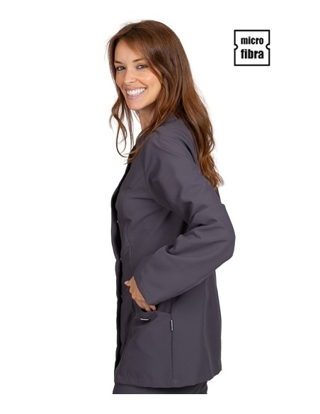 GIACCA MICROFIBRA BOTTONI IN METALLO M/L DONNA