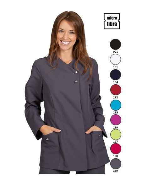 GIACCA MICROFIBRA BOTTONI IN METALLO M/L DONNA