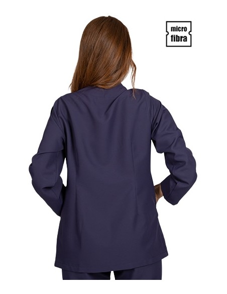 CHAQUETA MICROFIBRA CORCHETES METAL M/L MUJER