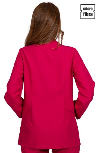 CHAQUETA MICROFIBRA CORCHETES METAL M/L MUJER