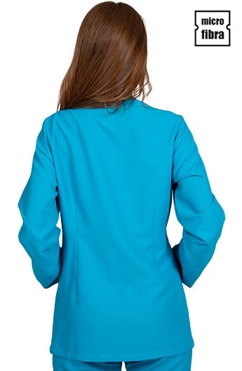 CHAQUETA MICROFIBRA CORCHETES METAL M/L MUJER
