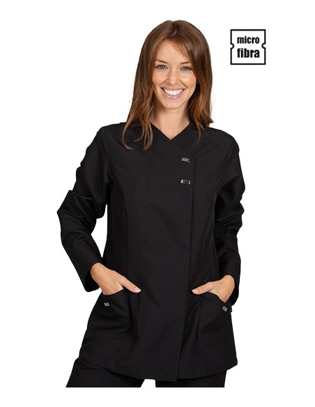 GIACCA MICROFIBRA BOTTONI IN METALLO M/L DONNA