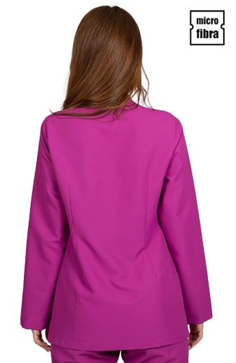 CHAQUETA MICROFIBRA CORCHETES METAL M/L MUJER