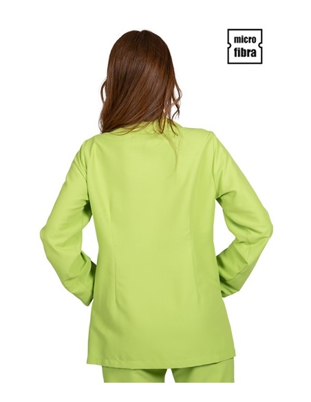 CHAQUETA MICROFIBRA CORCHETES METAL M/L MUJER