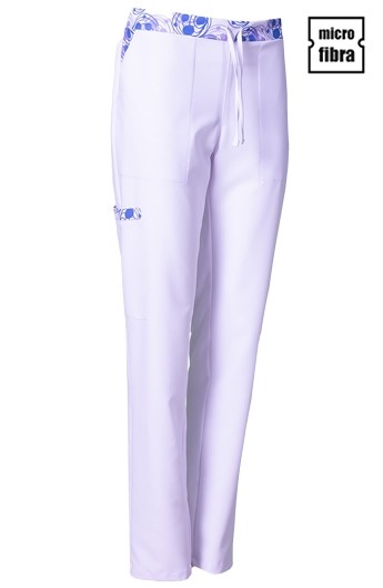 PANTALONI IN MICROFIBRA COMBINATI DONNA