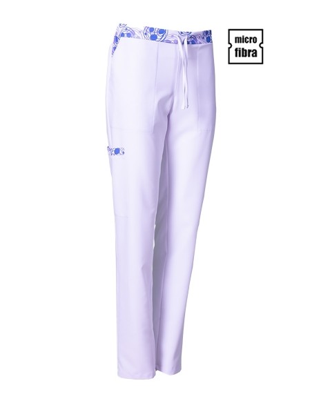 PANTALÓN MICROFIBRA COMBINADO MUJER
