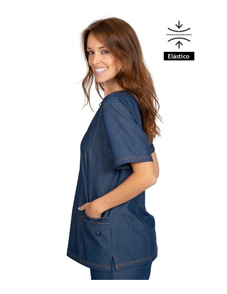 BLUSA TEJANO ELASTICO MUJER