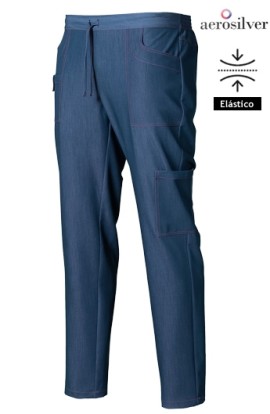 PANTALÓN TEJANO UNISEX GOMA TRASERA