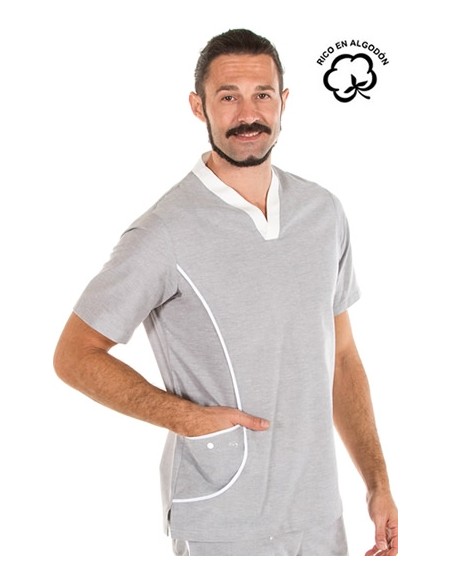 CASACCA OXFORD M/C CUELLO V (UOMO)