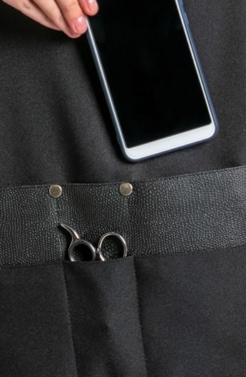 GREMBIULE MULTI-TASCHE NERO COMBINATO